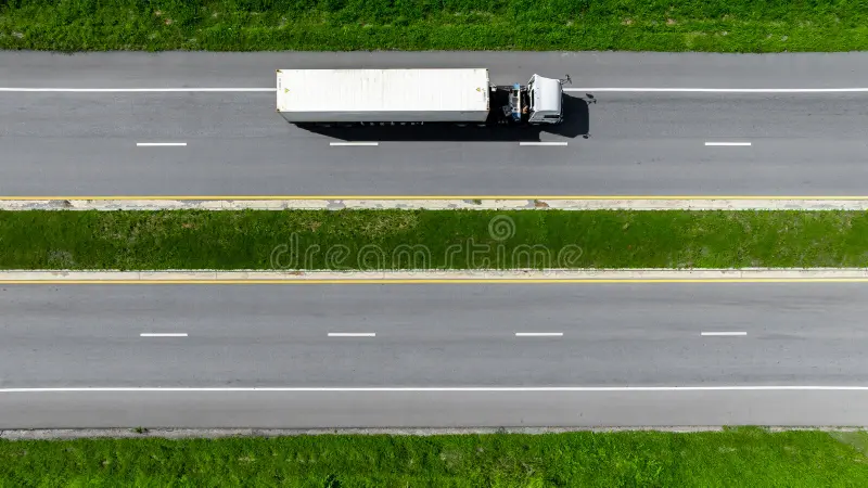 aerial view cargo truck highway logistic cargo transport semi truck trailer highway cargo transport supply chain freight 388578763 aerial view cargo truck highway logistic cargo transport semi truck trailer highway cargo transport supply chain freight 388578763